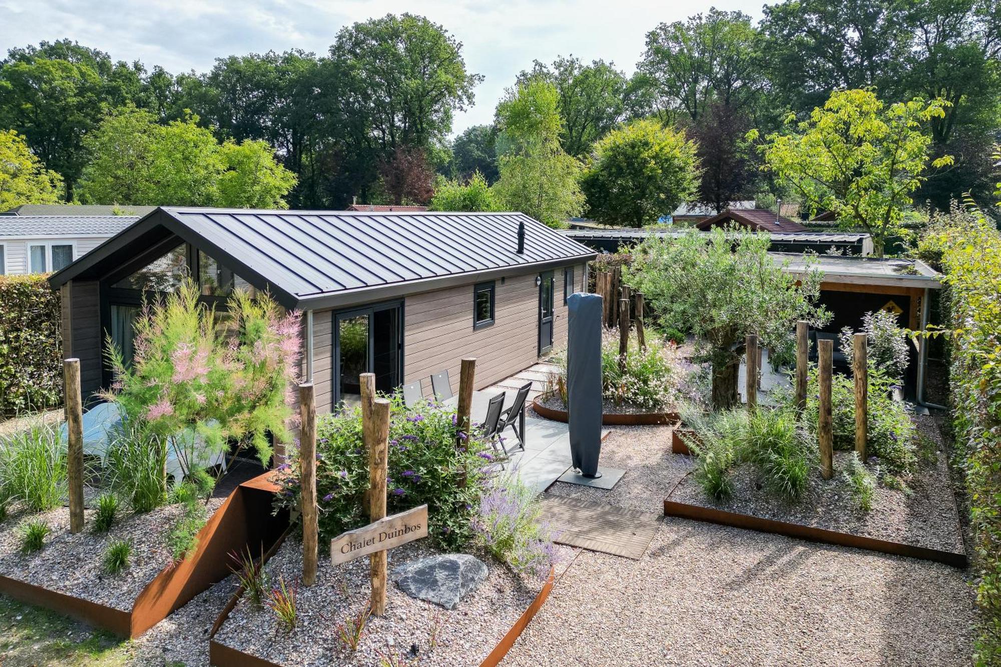 Modern Ingericht Chalet Op Groen Park Op De Veluwe Epe Buitenkant foto