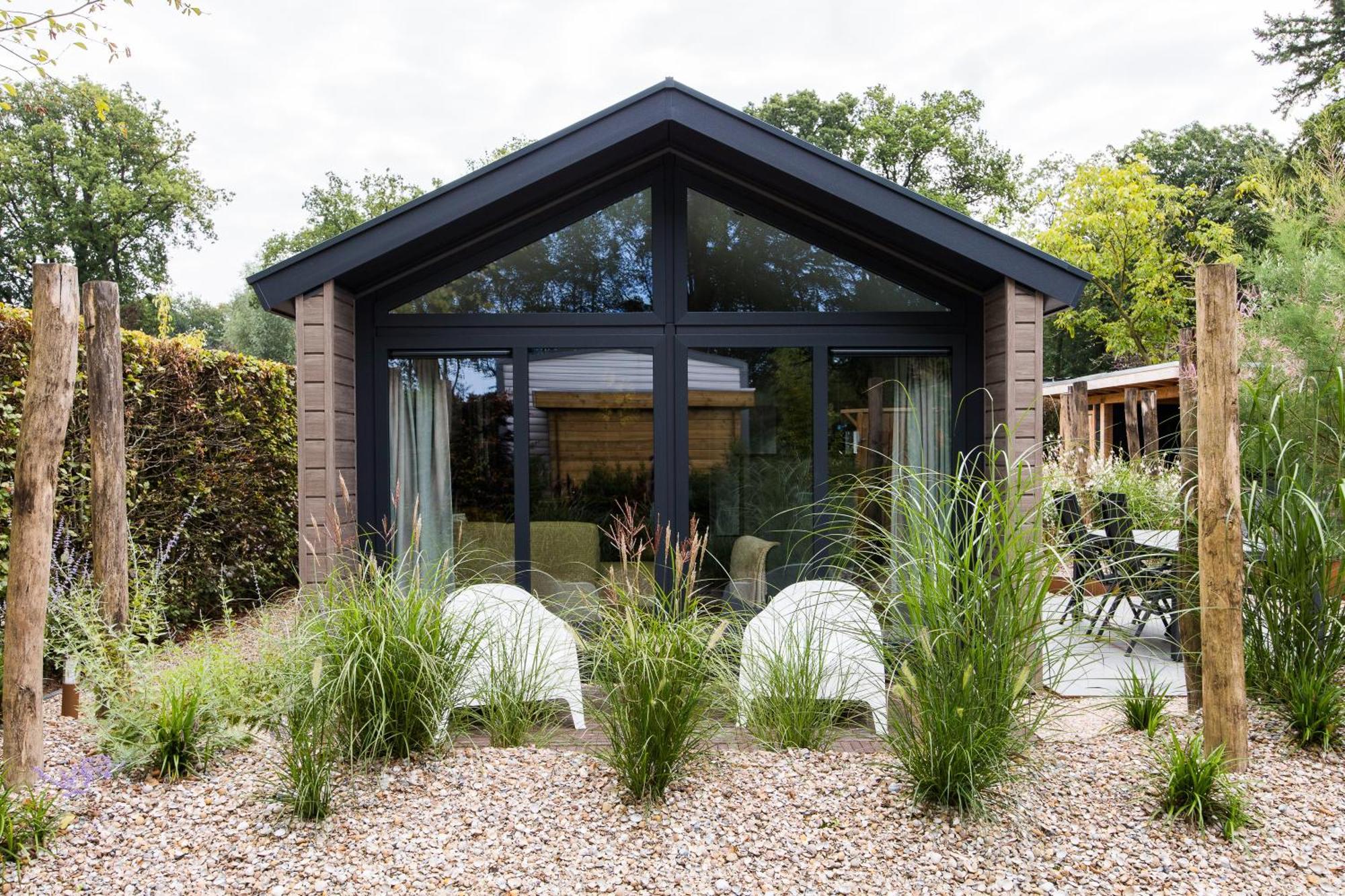 Modern Ingericht Chalet Op Groen Park Op De Veluwe Epe Buitenkant foto