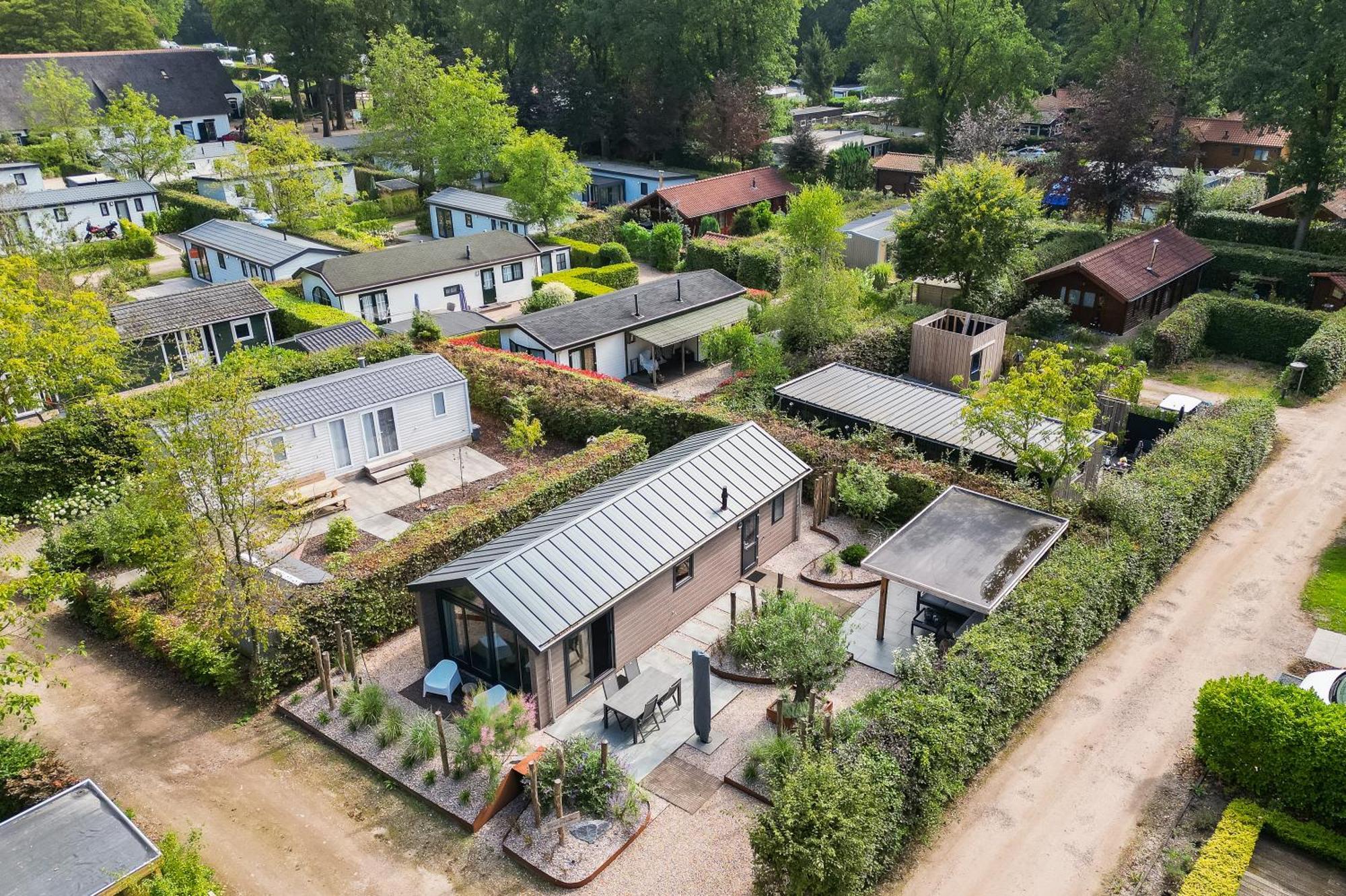 Modern Ingericht Chalet Op Groen Park Op De Veluwe Epe Buitenkant foto