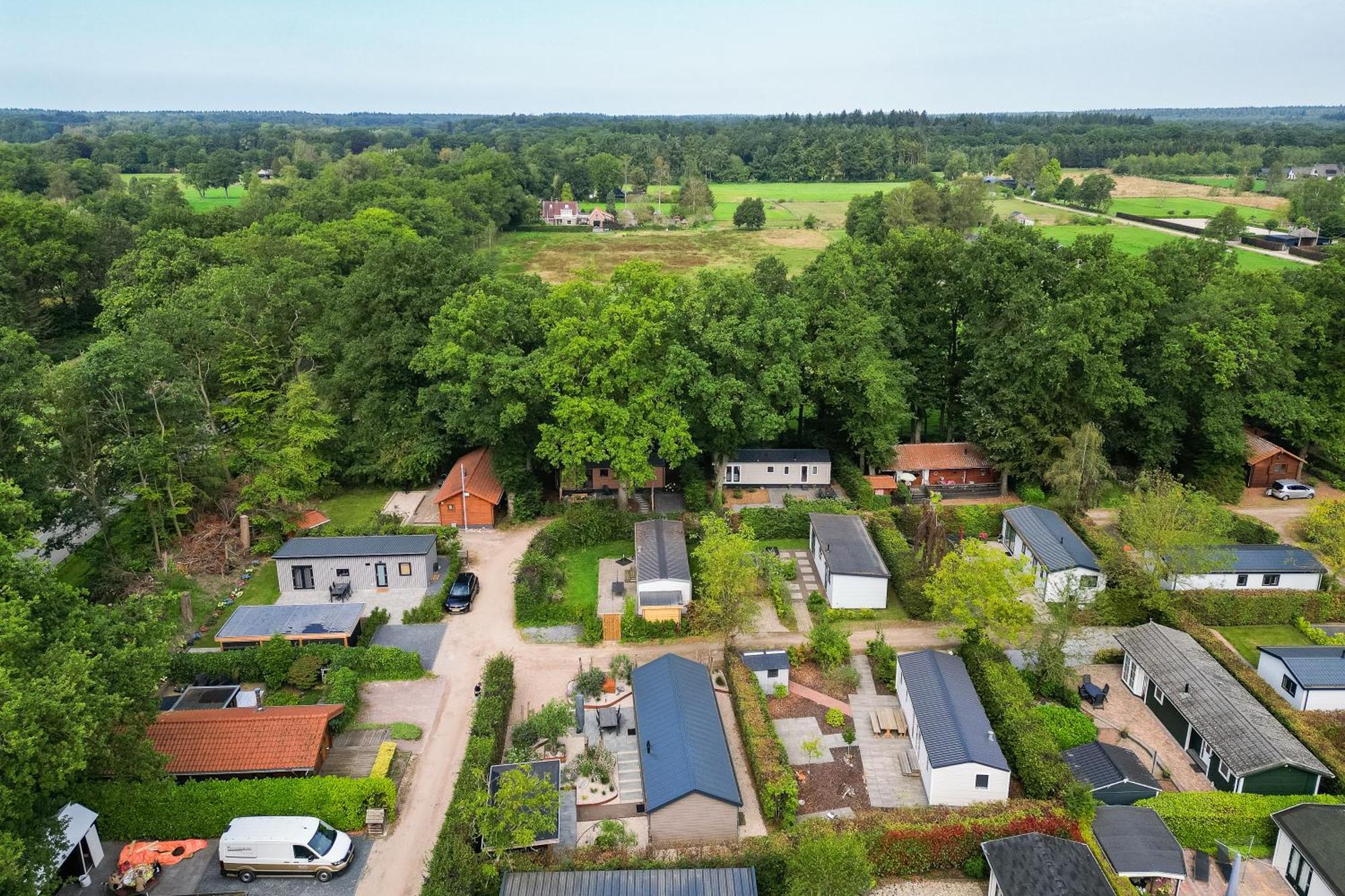 Modern Ingericht Chalet Op Groen Park Op De Veluwe Epe Buitenkant foto