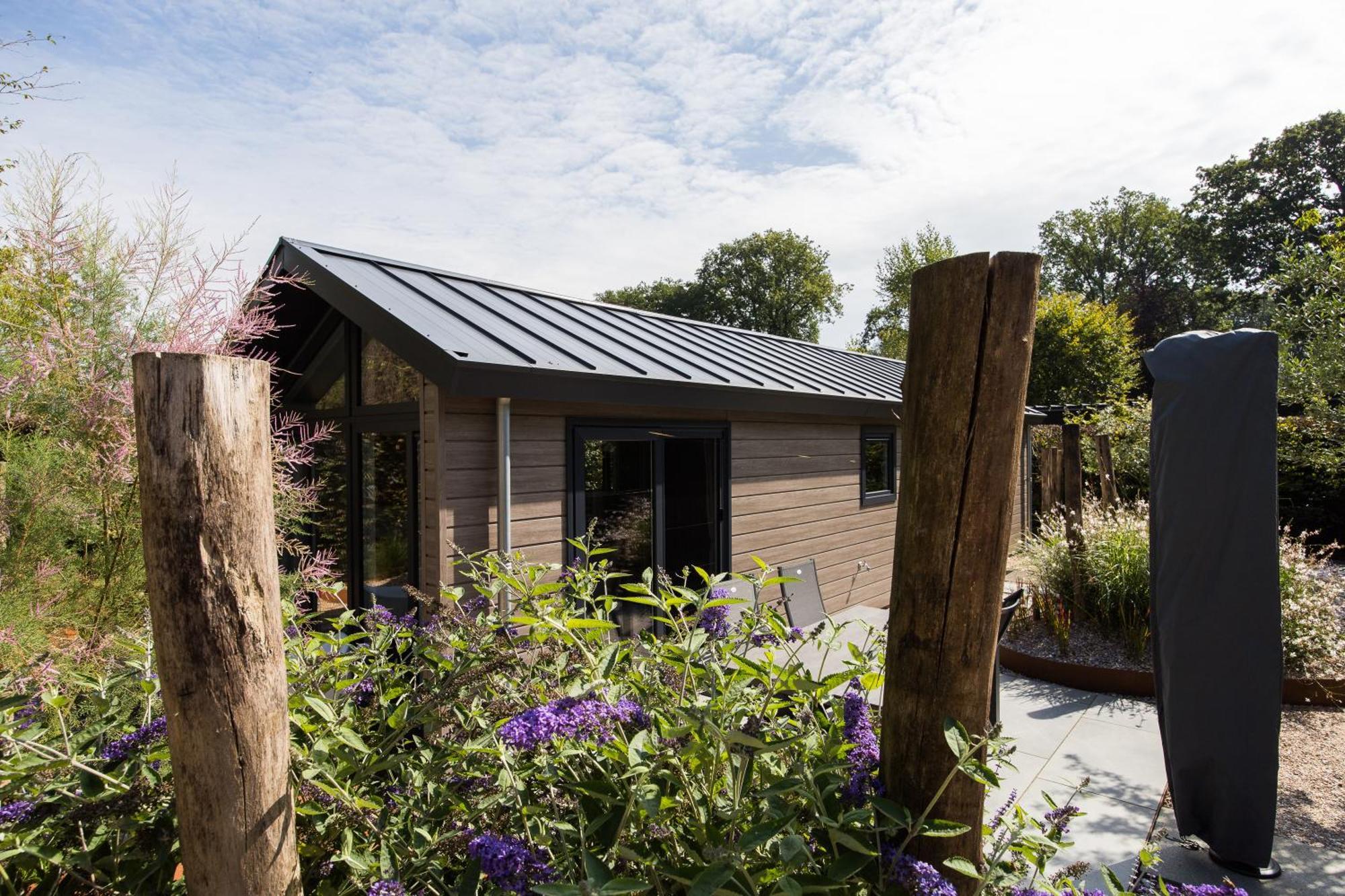 Modern Ingericht Chalet Op Groen Park Op De Veluwe Epe Buitenkant foto