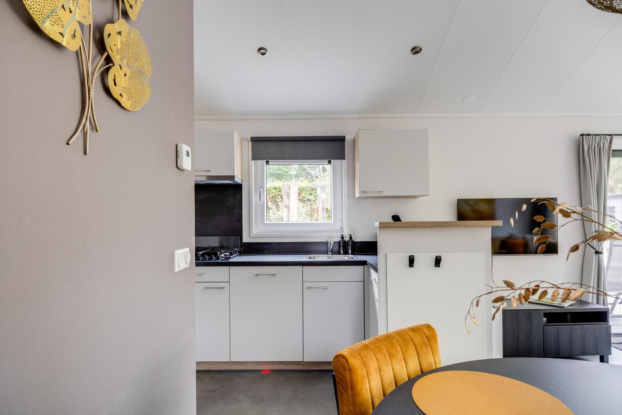 Modern Ingericht Chalet Op Groen Park Op De Veluwe Epe Buitenkant foto