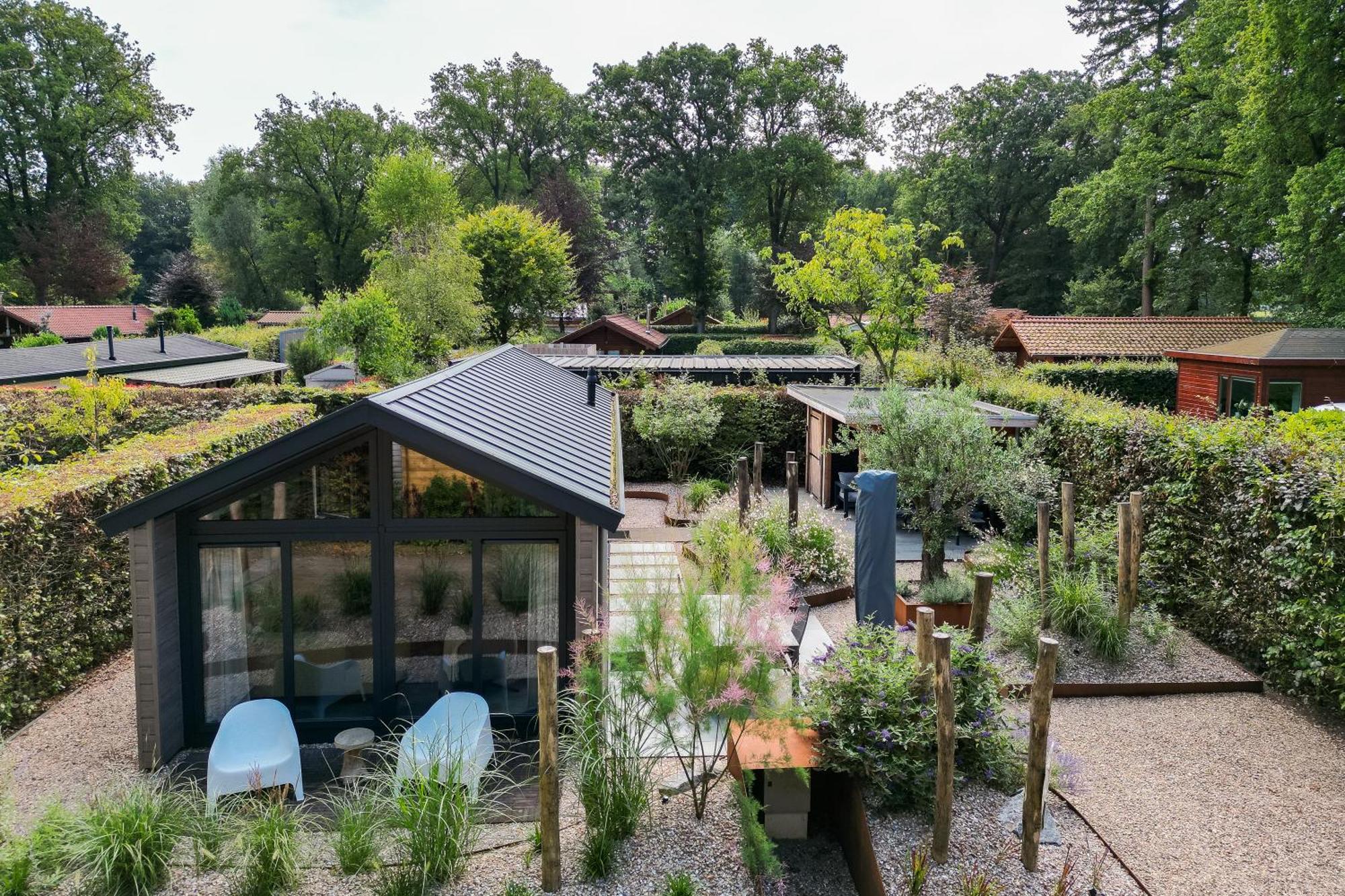 Modern Ingericht Chalet Op Groen Park Op De Veluwe Epe Buitenkant foto