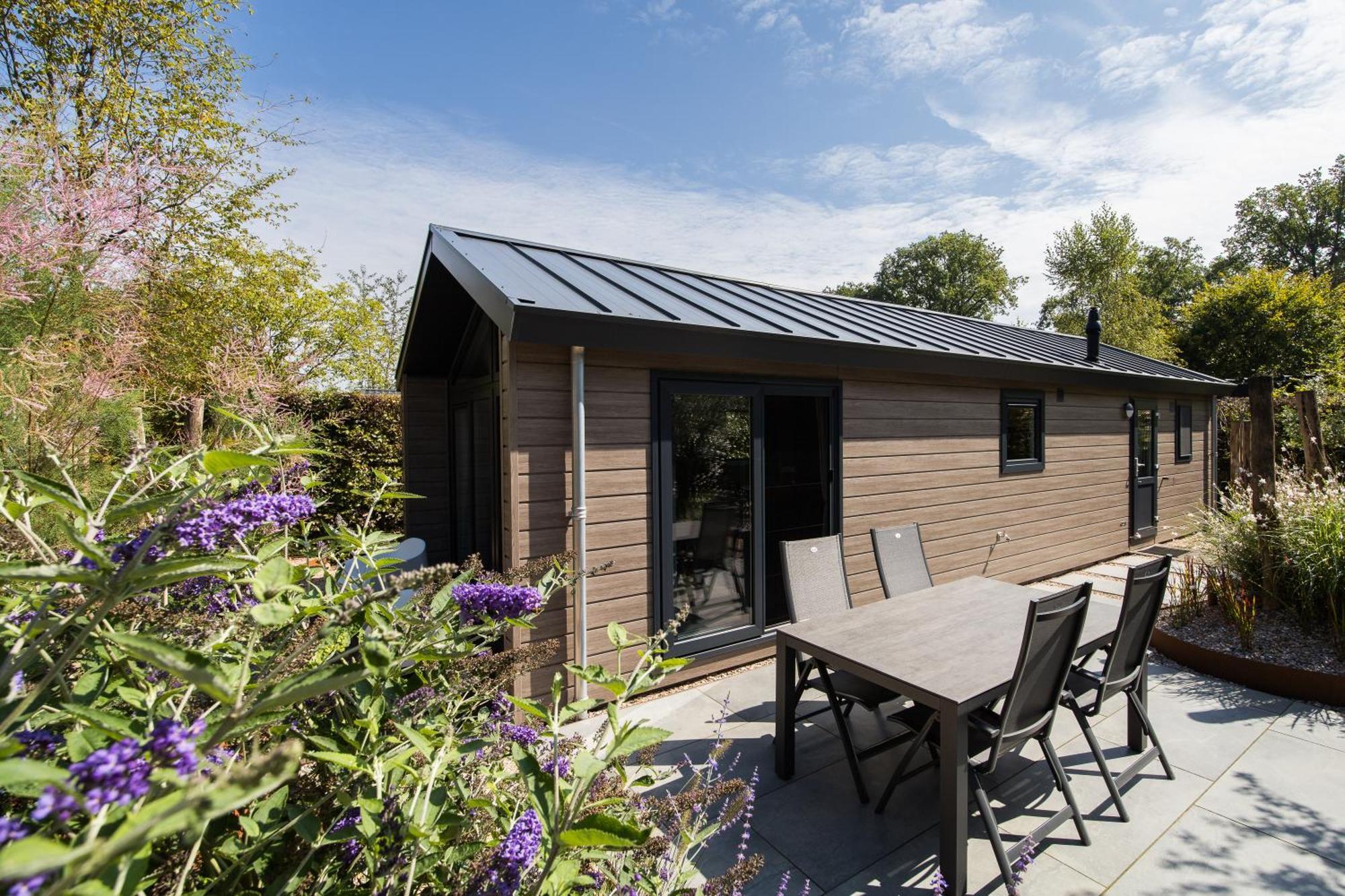 Modern Ingericht Chalet Op Groen Park Op De Veluwe Epe Buitenkant foto