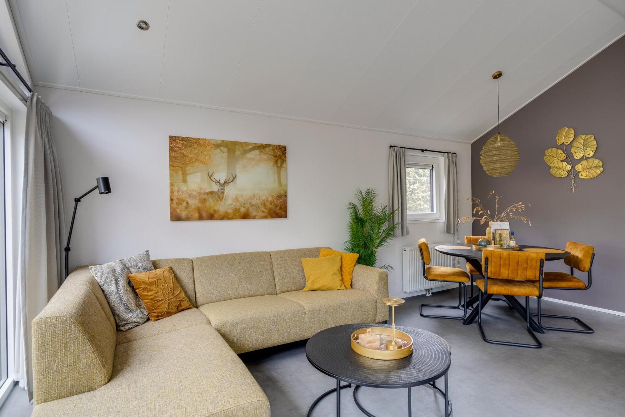 Modern Ingericht Chalet Op Groen Park Op De Veluwe Epe Buitenkant foto