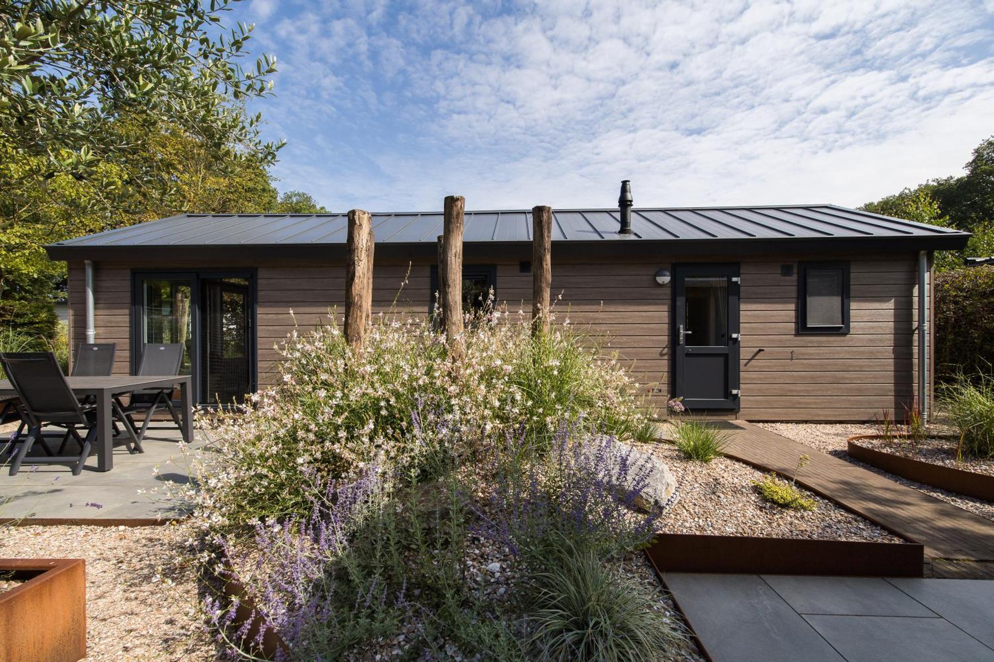 Modern Ingericht Chalet Op Groen Park Op De Veluwe Epe Buitenkant foto