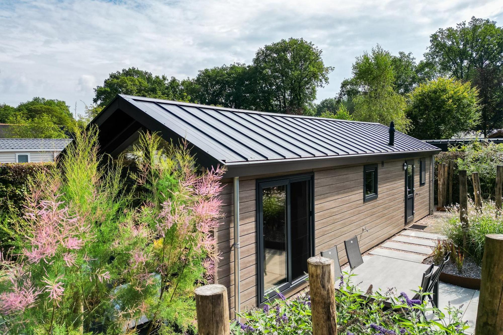 Modern Ingericht Chalet Op Groen Park Op De Veluwe Epe Buitenkant foto